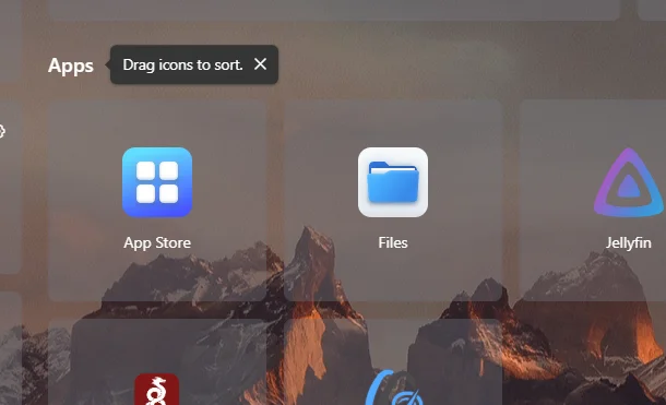 CasaOS files application